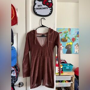 iets frans velour brown romper